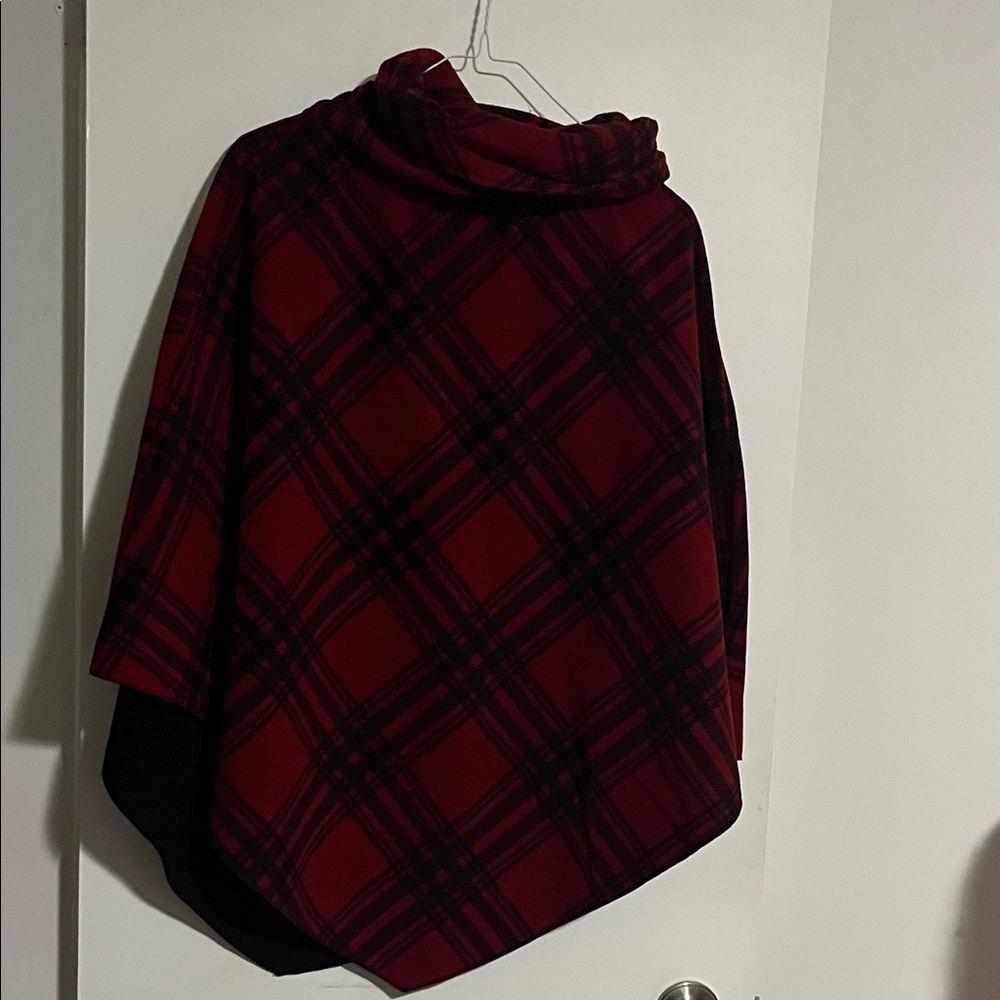 Plaid Red Cape for Women